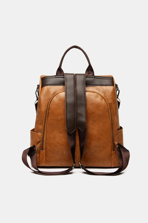 Blue Cutie PU Leather Backpack Bag