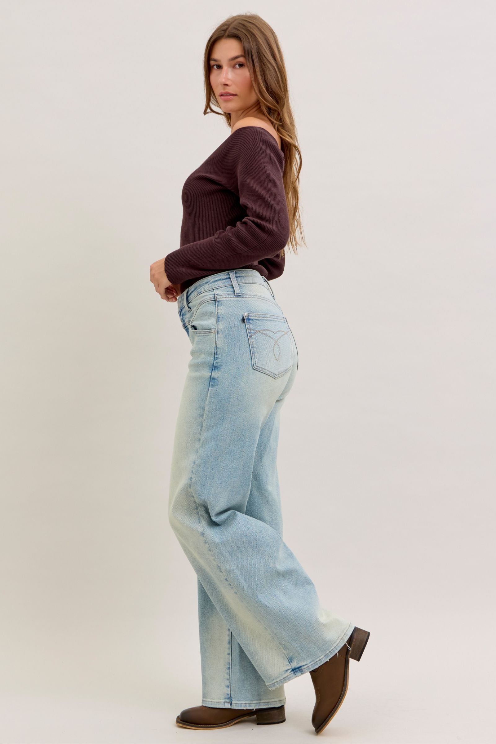 Judy Blue Judy Blue High Waist Column Straight Jeans